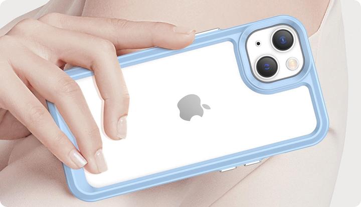 Immagine prodotto Hurtel Outer Space Case iPhone 14 Plus cover rigida con cornice in gel blu (Apple iPhone 14 Plus)