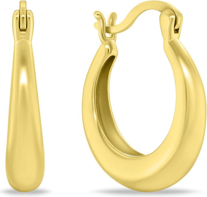 Immagine prodotto Brilio Silver - Gold-plated oval earrings EA1145Y