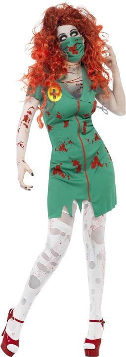 Actual product image Smiffys Zombie OP-Schwester - Kostüm für Halloween Fasching (S)