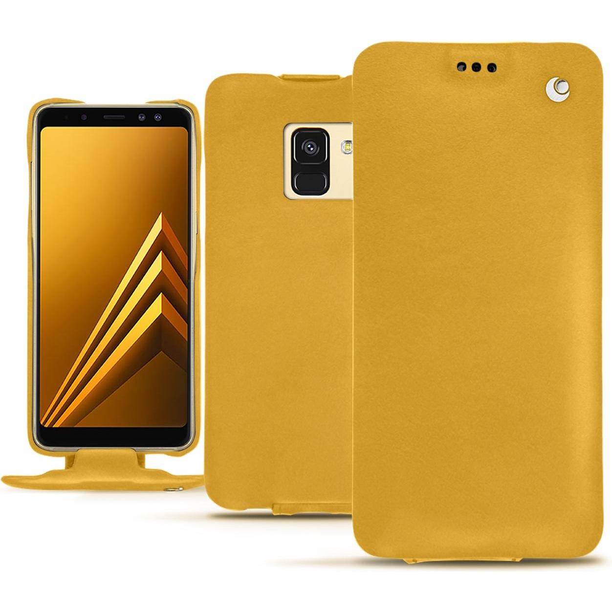 Thumbnail - Noreve Lederschutzhülle vertikal (Samsung Galaxy A8 (2018)), Smartphone Hülle, Gelb