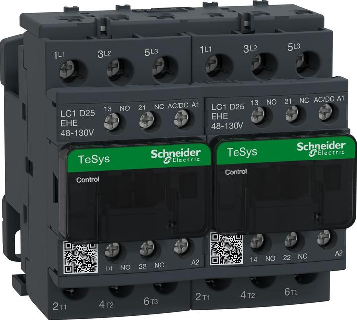 Produktbild Schneider Electric Contactor 25A 3P AC3 48-130V ACDC coil