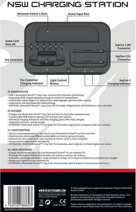 Produktbild ready2gaming NSW2 Charging Dock (Switch 2)