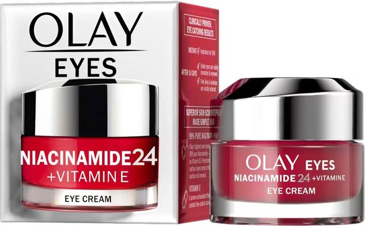 Produktbild Olay Niacinamid 24 + Vitamin E (Augenpflege Crème, 15 ml, Tag + Nacht)