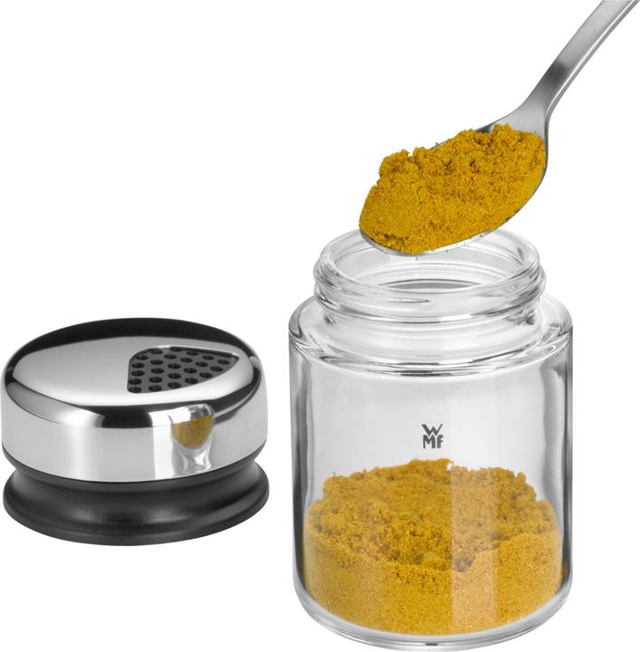 Produktbild WMF Gewürzstreuer Set 4tlg Gewürzdose Gewürzstreuer Gewürzglas 100ml Glas Depot (Diverse Gewürze, Kräuter)