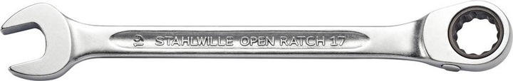 Produktbild Stahlwille Ratschen-Ringmaulschlüssel OPEN-RATCH Nr. 17, umschaltbar, 22 mm (22 mm)