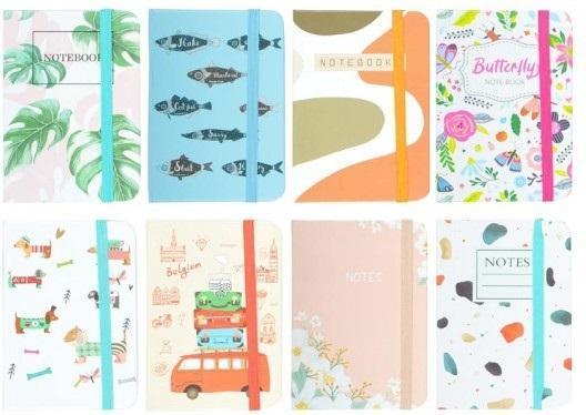 Produktbild MFP Paper Notizbuch mit Radiergummi A7/80K gemischte Linie (A7, Liniert)