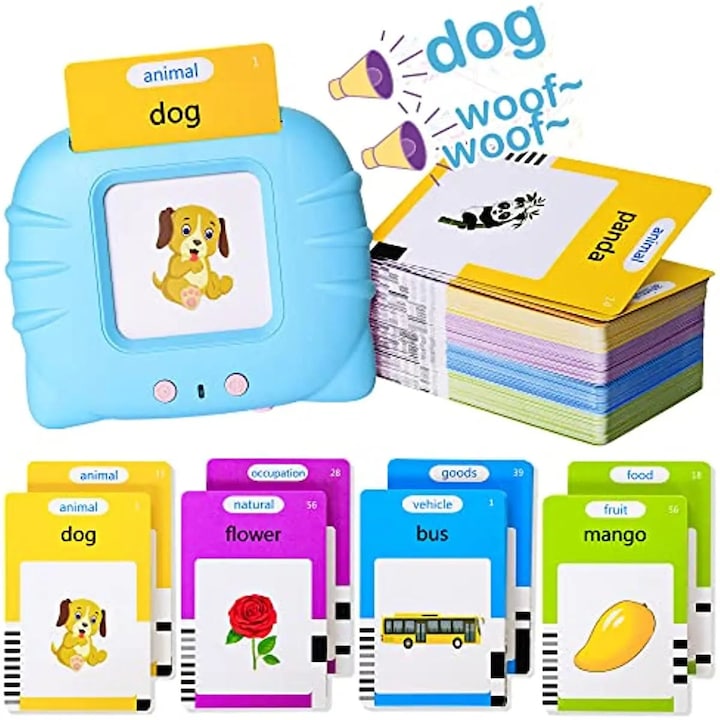Actual product image Activity Board Talking Flash Cards Early Learning Toy Preschool Learning Reading Machine Interactive Gift
