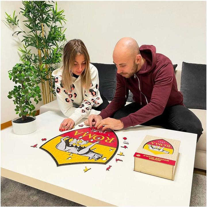 Produktbild Iconic AS Roma - Logo - Holz Puzzle Grösse M (270 Teile) (270 Teile)