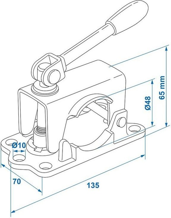 Image du produit ProPlus Pince en fonte avec levier pliant pour roue de support