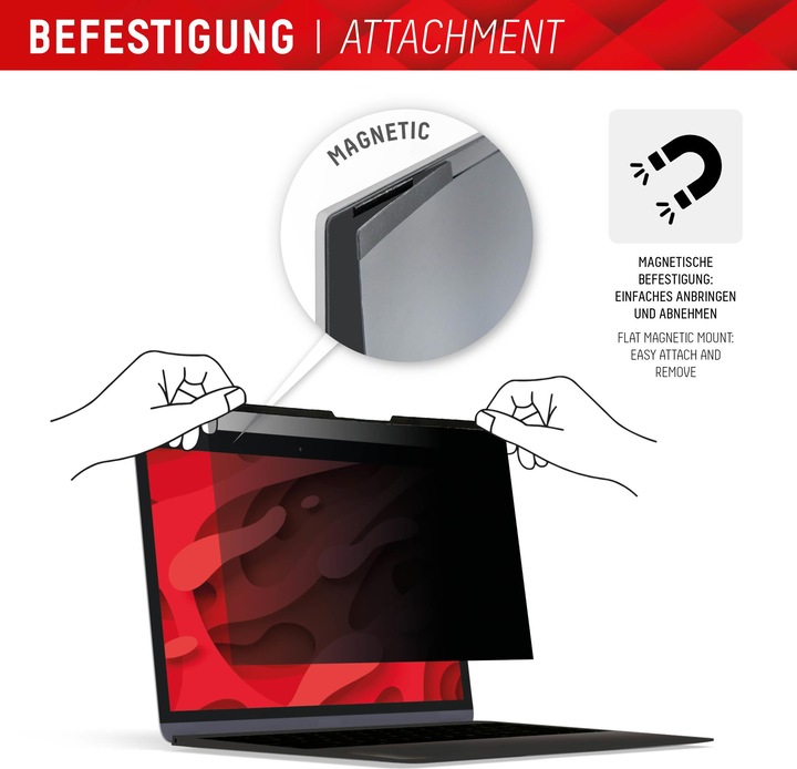 Actual product image Displex Privacy Safe, Laptop Blickschutzfilter (13.30", 16 : 10)