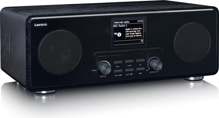 Produktbild Lenco DIR-261BK (DAB+, FM, Internetradio, Bluetooth, WLAN)
