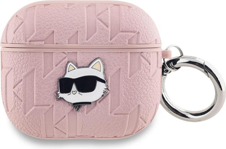 Produktbild Karl Lagerfeld KLA3PGCHPP AirPods 3 cover różowy/pink Monogram Choupette Head (Kopfhörer Hülle)