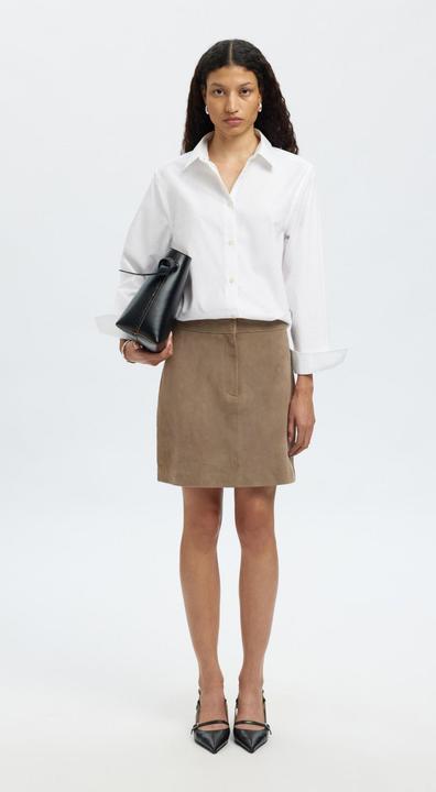 Produktbild Selected Femme Slfkaya Mw Suede Skirt Noos (38)