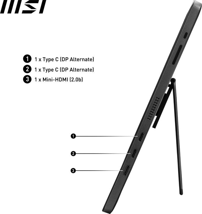 Produktbild MSI PRO M161DE E2 (1920 x 1080 Pixel, 15.60")