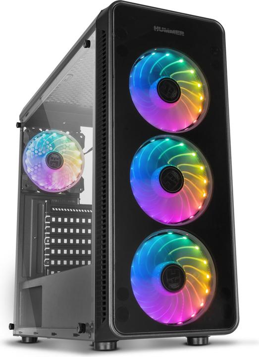 Produktbild Nox ATX TOWER HUMMER TGM RAINBOW RGB - Tower (ATX, mATX, Mini-ITX)