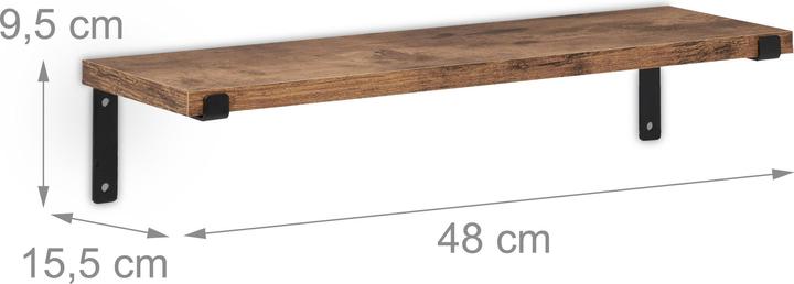 Produktbild Relaxdays Wandregal (48 x 15.50 x 9.50 cm)