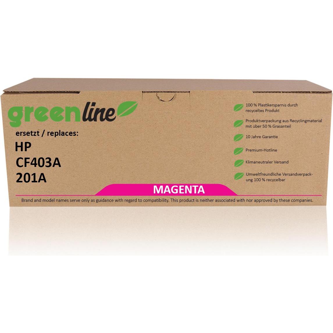 Inkadoo, Toner, Toner greenline ersetzt HP CF 403 A / 201A XL Toner