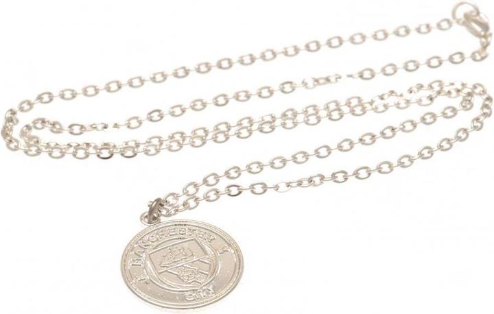 Produktbild Manchester City FC versilberter Anhänger und Kette (100% Metall)