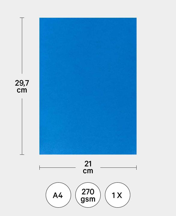 Actual product image Photo cardboard A4, Purple (270 g/m², 1 x)