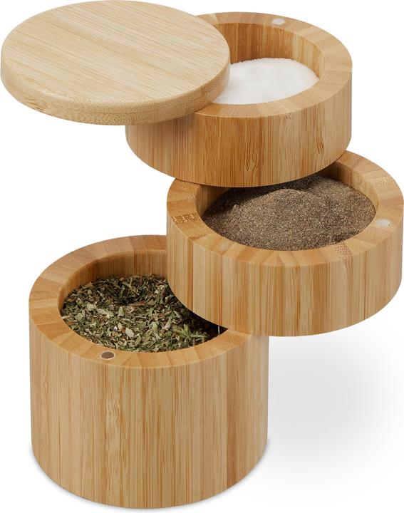 Produktbild Relaxdays Salzbehälter (Diverse Gewürze, Pfeffer, Salz)