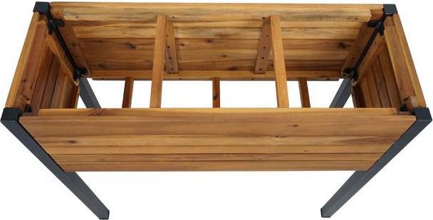 Immagine prodotto Mendler Fioriera HWC-L22, 75x81x30cm per esterni in alluminio acacia, marrone