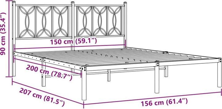 Image du produit vidaXL Bettgestell (150 x 200 cm)