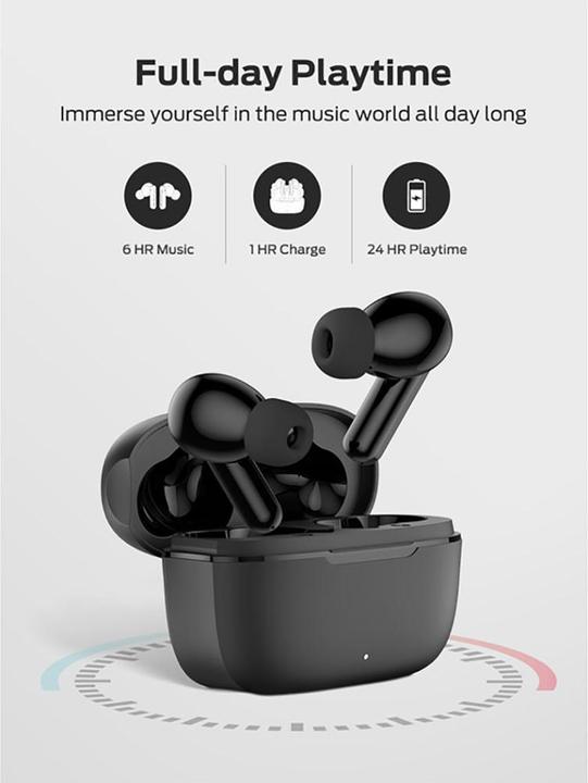 Actual product image Monster Headph. In-Ear N-Lite Clr Black (6 h, Wireless)
