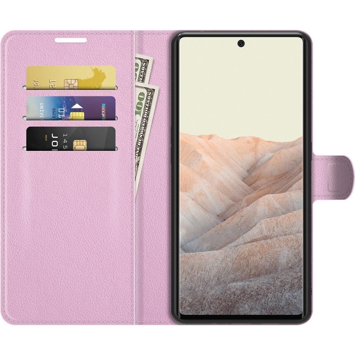 Thumbnail - Screenguard Google Pixel 6 Leather Guard Lederhülle (Google Pixel 6), Smartphone Hülle, Rosa