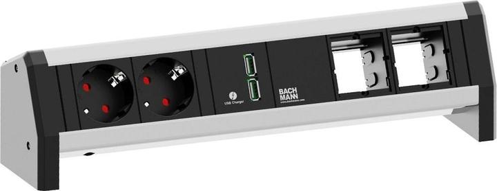 Productafbeelding Bachmann Bureau 2xSchuko, 1xUSB Oplader & (2 x, CEE 7/3)