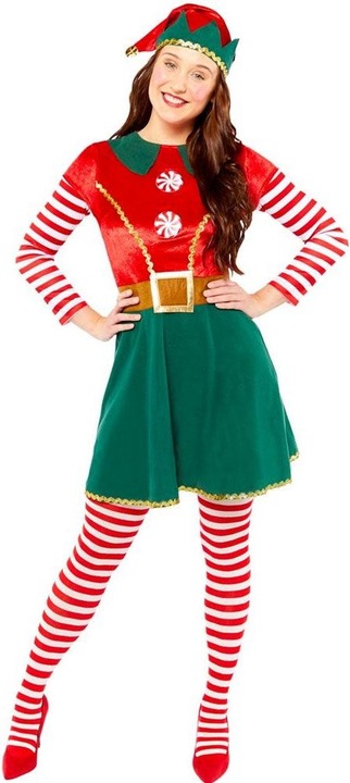 Image du produit Amscan Elfi assistante du Père Noël Elf Costume femme (L)