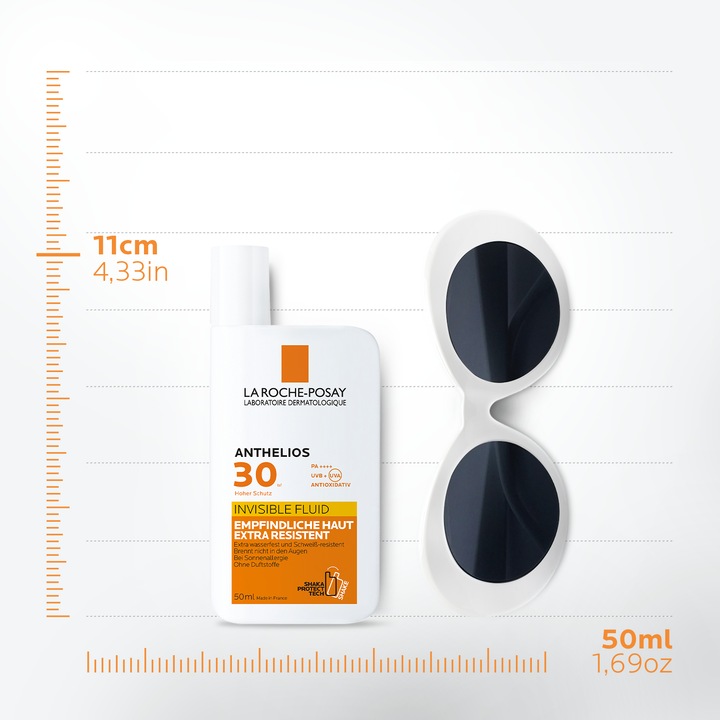 Immagine prodotto La Roche Posay Fluido invisibile Anthelios (Crema solare viso, SPF 30, 50 ml, 74 g)