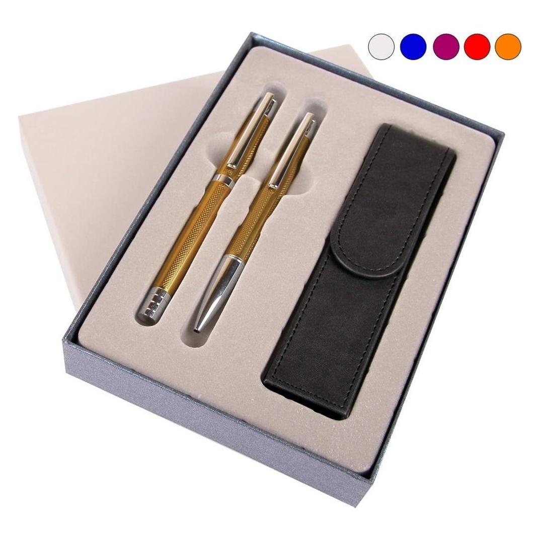 Cresco, Penne, Penna Elegante + Biro In Astuccio Es (2X)