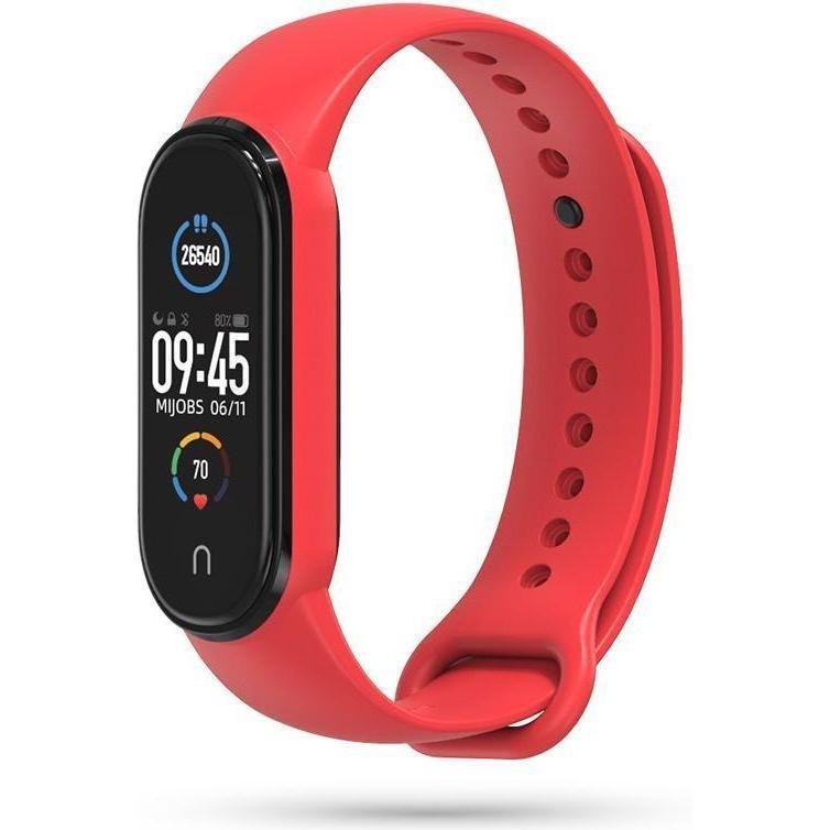 Tech-Protect Iconband Xiaomi Mi Smart Band 5 / 6 / 6 Nfc Rot (TPU), Cinturini per orologi, Rosso