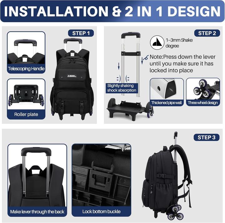 Produktbild Voici et Voila Trolley-Rucksack mit Rollen