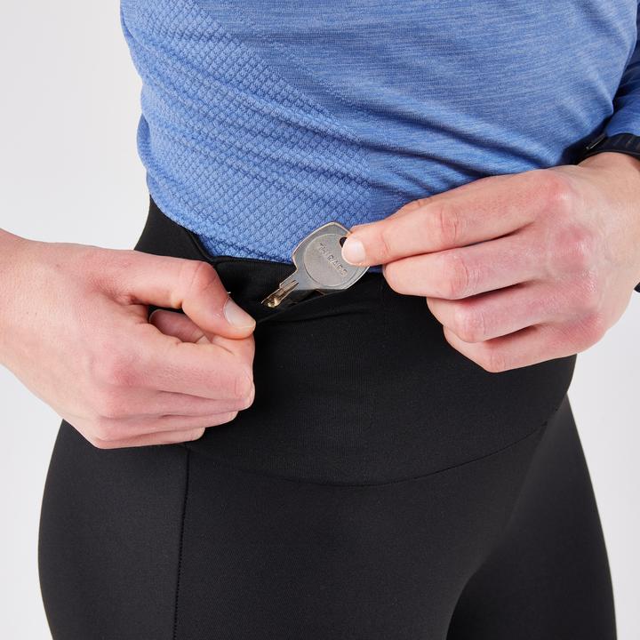 Produktbild Kalenji Lauftights lang Damen warm - Run 100 schwarz (W28/L31)