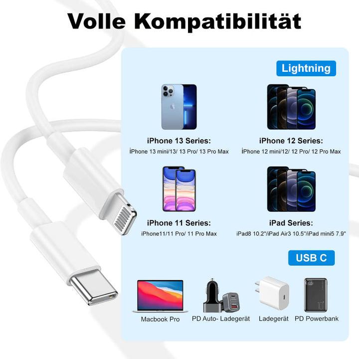 Image du produit Hermex Lightning - USB-C (3 m, USB 3.2 Gen 1)