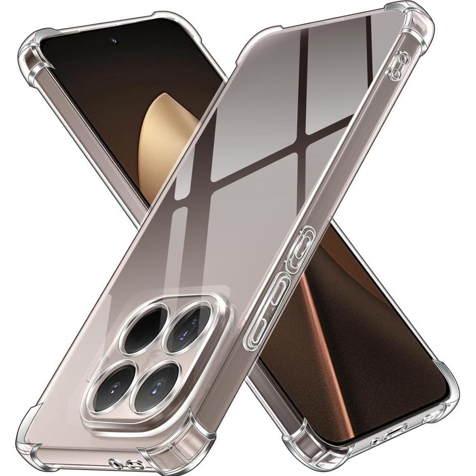 Screenguard Crystal Soft Airbag Bumper Hülle (Xiaomi 15T Pro), Cover smartphone, Trasparente
