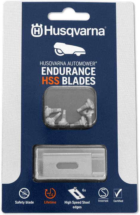 Husqvarna Endurance Pro (Mowing robot, Lawn mower blades + replacement blades garden machinery)