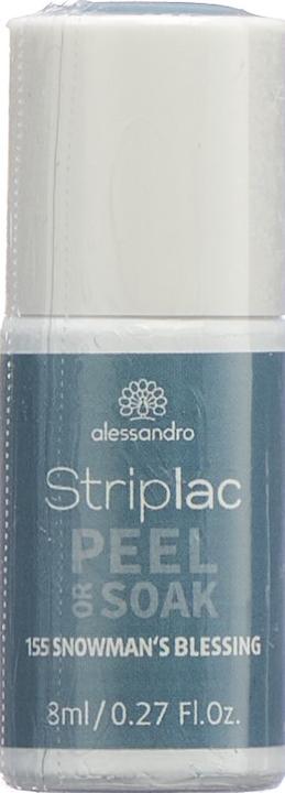 Image du produit Alessandro Striplac Peel or Soak - Bénédiction du bonhomme de neige (Bleu, Petrol, Gris, Vernis à ongles peel off)