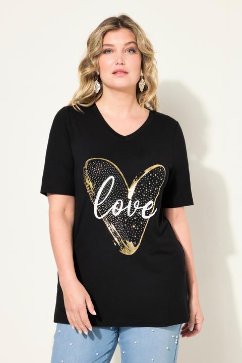 Produktbild Miamoda T-Shirt, A-Linie, LOVE Herz, Halbarm (48)