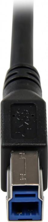 Image du produit StarTech Câble USB 3.0 SuperSpeed de 1m A vers B à angle droit - Noir - Câble de connexion USB3.0 - Mâle/... (1 m, USB 3.2 Gen 1)