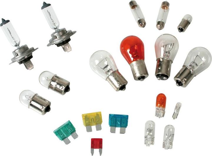 Produktbild AM H7 Kit Autolampen Ersatzlampen Set 19 Stk. Halogen 2x H7 - 12V (H7)