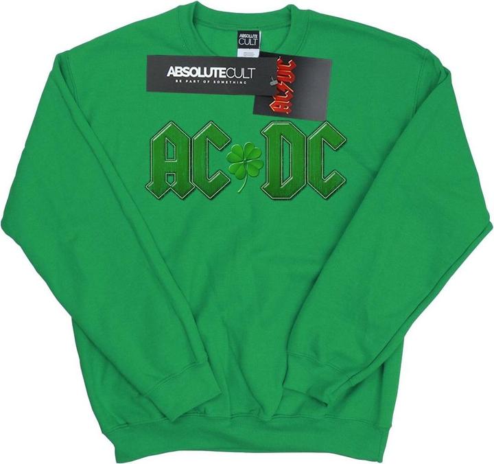 Produktbild AC/DC Sweatshirt mit KleeblattLogo aus Baumwolle (L)