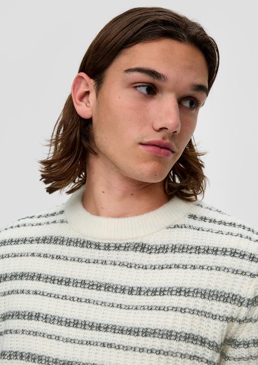 Immagine prodotto s.Oliver Strickpullover Strickpullover mit Rippstruktur (L, M)