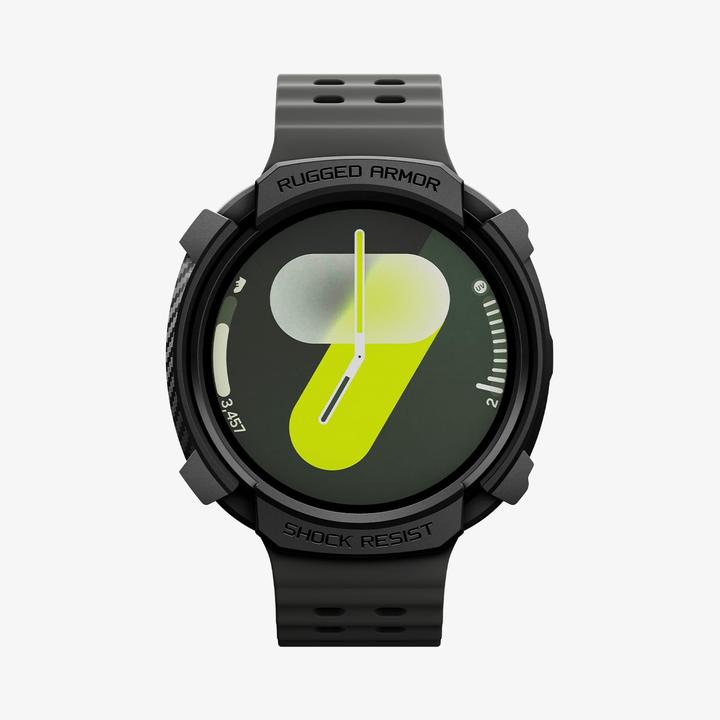 Productafbeelding Spigen Rugged Armor Case für Samsung Galaxy Watch 8 40 mm – Mattschwarz