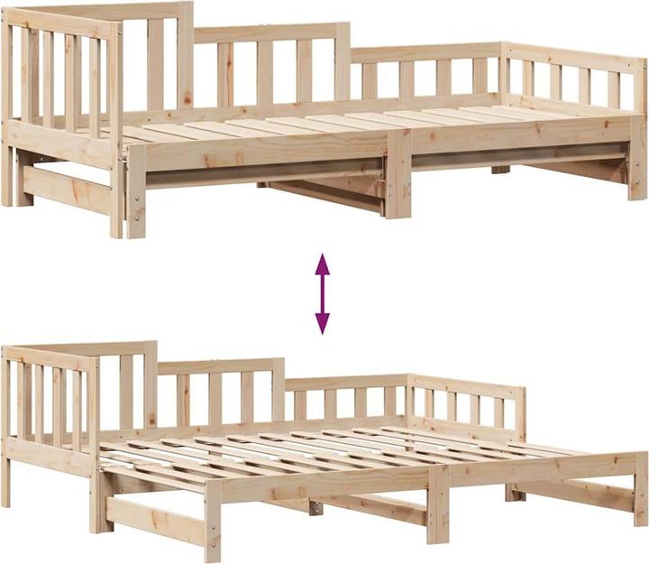 Produktbild vidaXL ausziehbares Tagesbett