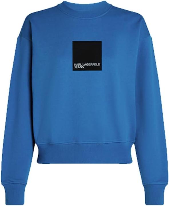Produktbild Karl Lagerfeld Jeans, Dames, Box Logo Sweat, Regular Fit, Blauw, M (M)