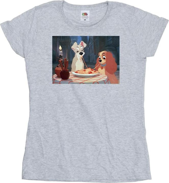 Immagine prodotto Disney Lady And The Tramp Spaghetti Photo Maglietta Donna (XL)