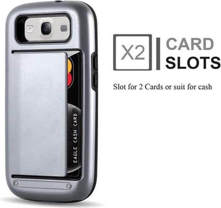 Image du produit Cadorabo Étui de protection hybride avec compartiment pour carte (Samsung Galaxy S3 Neo, Samsung Galaxy S3)