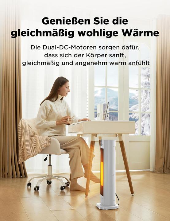 Produktbild Midea Energiesparender PTC-Keramik-Heizlüfter mit Fernbedienung (2000 W)